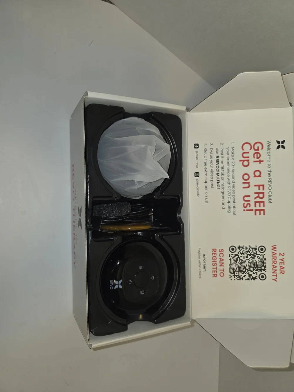 REVO Smart Cup Massage Device - Black